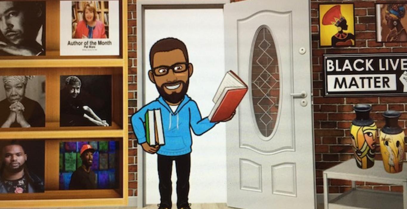 Kyair Butts' bitmoji classroom