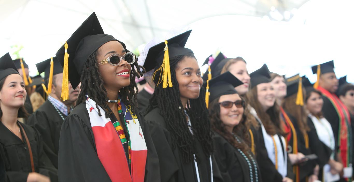 Lesley University commencement undergraduate ceremony.