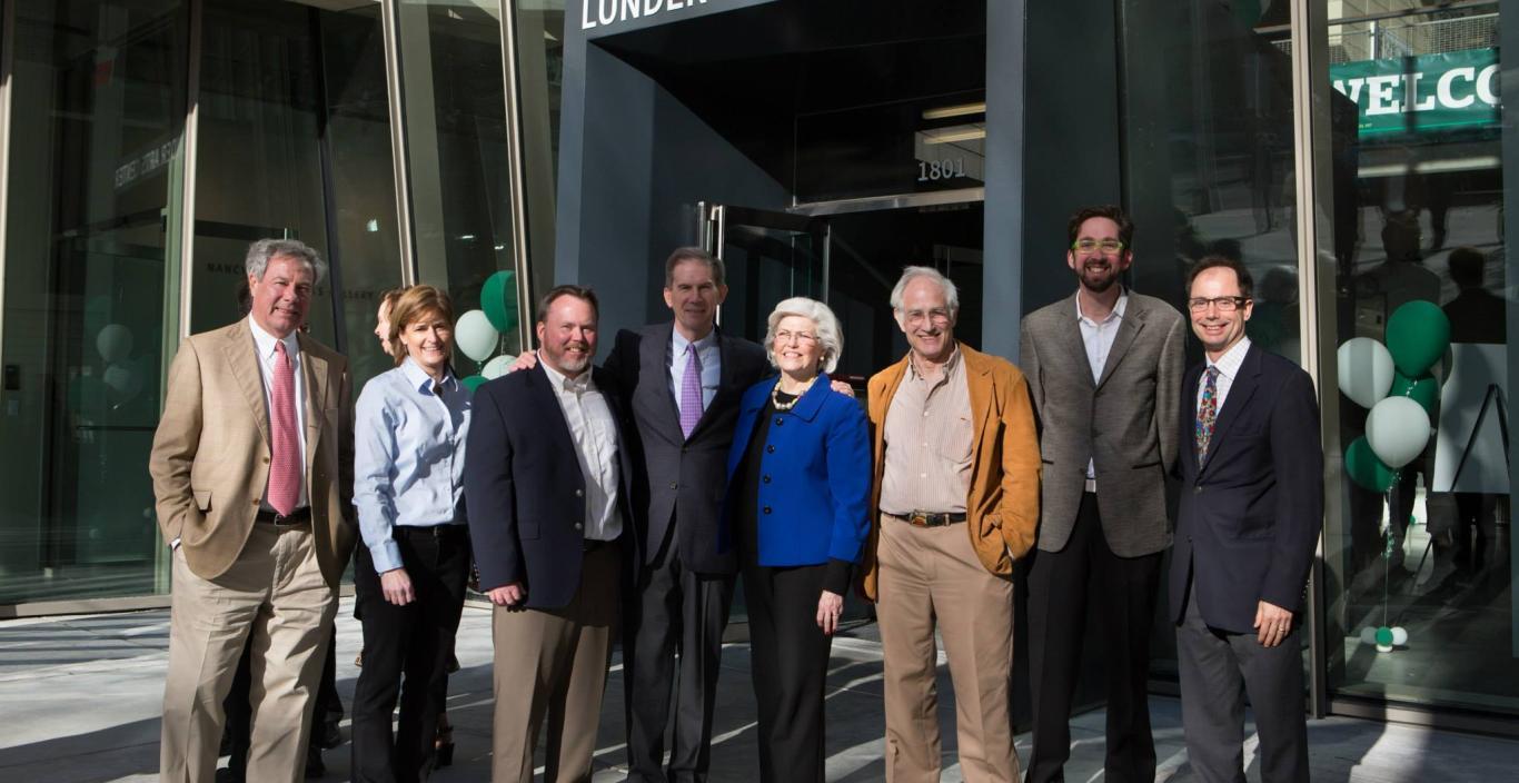 Group photo in front of Lunder Art Center