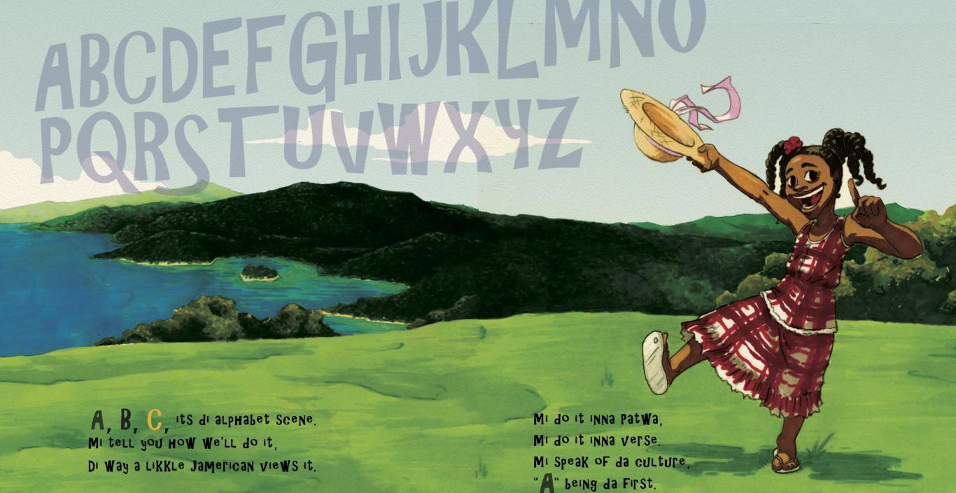 Cover of Michael Talbot's illustrated book "Jamaican Mi Seh Mi ABC's"