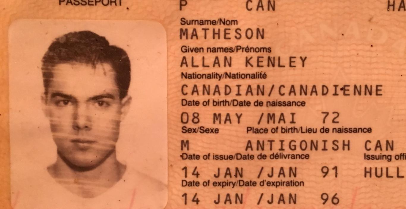 Kenley Matheson's passport information page