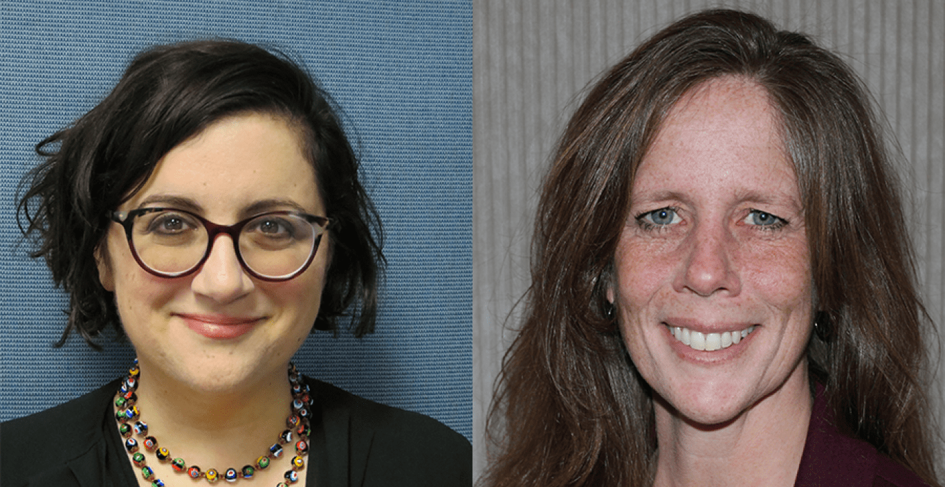 Jennifer Moriarty and Elise Catalano headshots