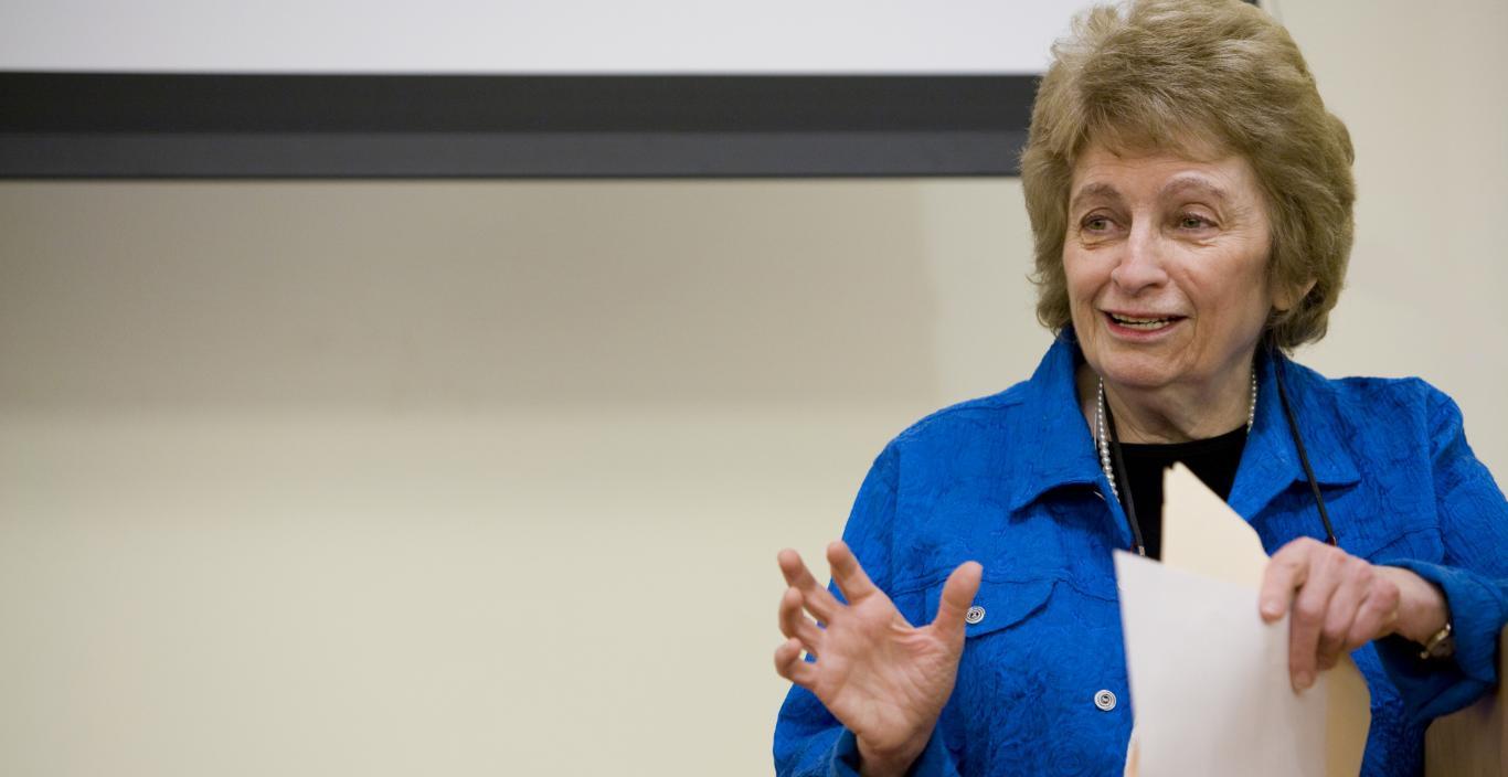 Professor Emerita Mary Mindess Speaking