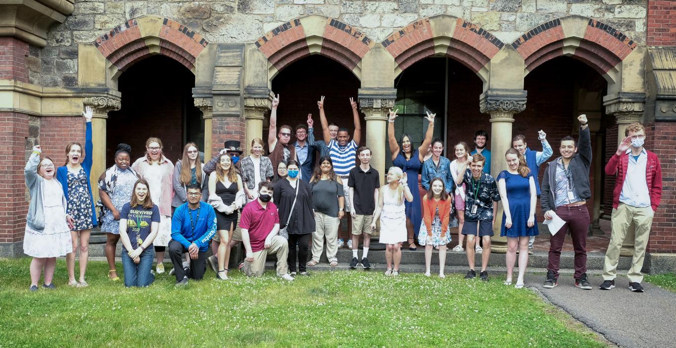 Group photo on South Campus of our Threshold Program graduates