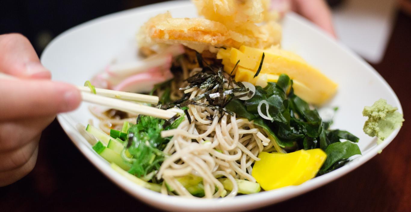 Bowl of ramen in Cambridge, MA