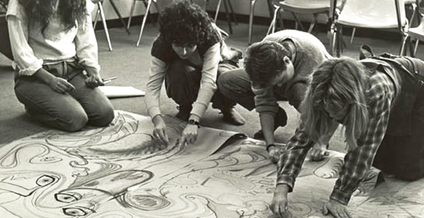 expressive arts students from the 1970s