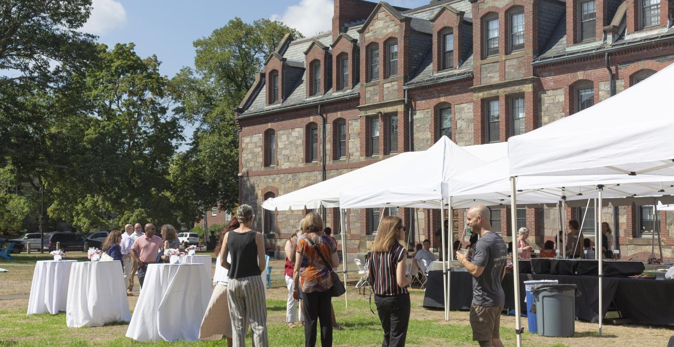 image of people gatherd on South Campus