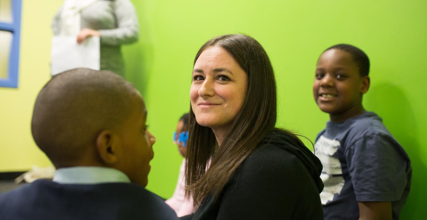 A former teacher and caseworker, Jana Karp created the Boston Youth Sanctuary for children and families impacted by trauma.