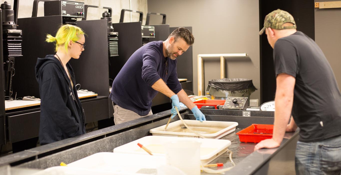 Lunder Arts Center Photography Lab