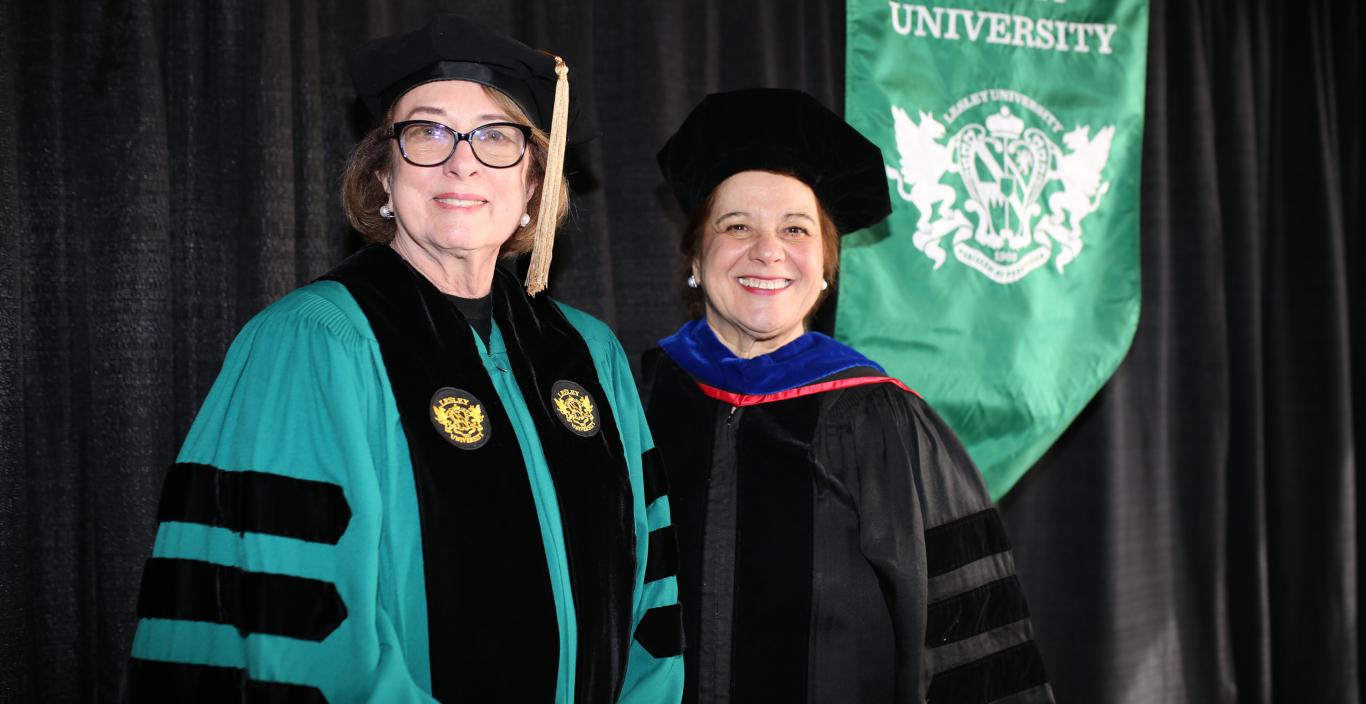 Gay Su Pinnell and Irene Fountas at Commencement