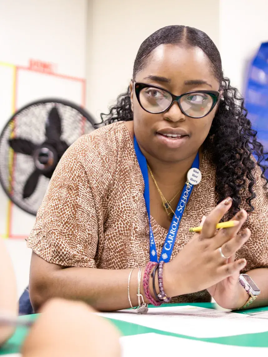 Teacher Working with Student 