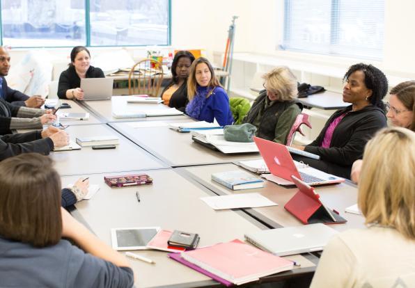 Education professionals partnering for future and working together Lesley University graduate school of education
