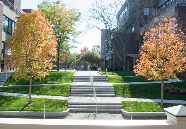doble campus quad ramp and stairs